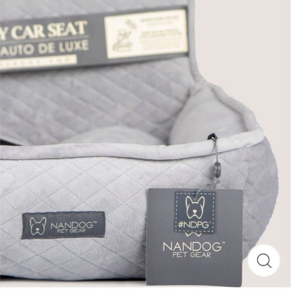 Nandog Pet Gear Dog Nandog Dog Car Safety Seat W Belt Travel